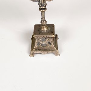 Candelabro Menorá de Plata Israelí con Ocho Luces - imagen 4