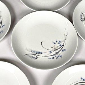 Seis Platos Llanos de Loza Inglesa Johnson Bros Snowhite - imagen 2