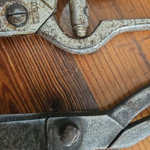 Par de Tijeras Antiguas de Metal - imagen 2