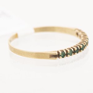 Medio Sin Fin de Oro 18k con Esmeraldas - imagen 2