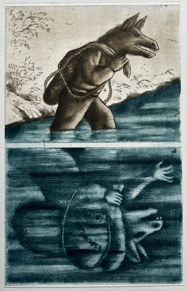 Grabado "Sin Título" de Luis Alberto Solari, Edición 153/200 - imagen 1