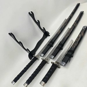 Set de 3 Katanas Decorativas con Dragones Dorados - imagen 5