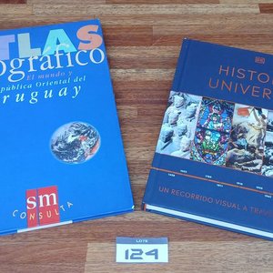 Lote siguiente: Atlas Geográfico Uruguay y Historia Universal Visual