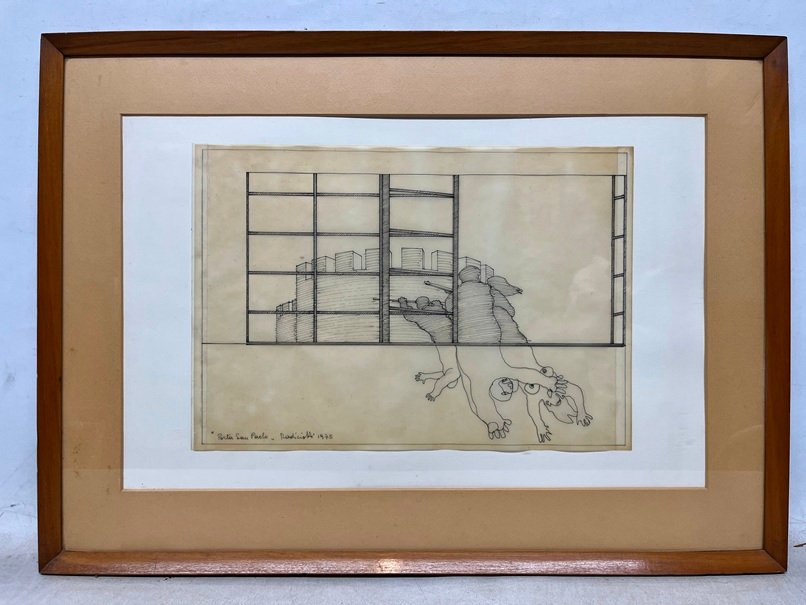 Lote siguiente: Claudio Radicciotti - Pintura "Porta San Paolo"