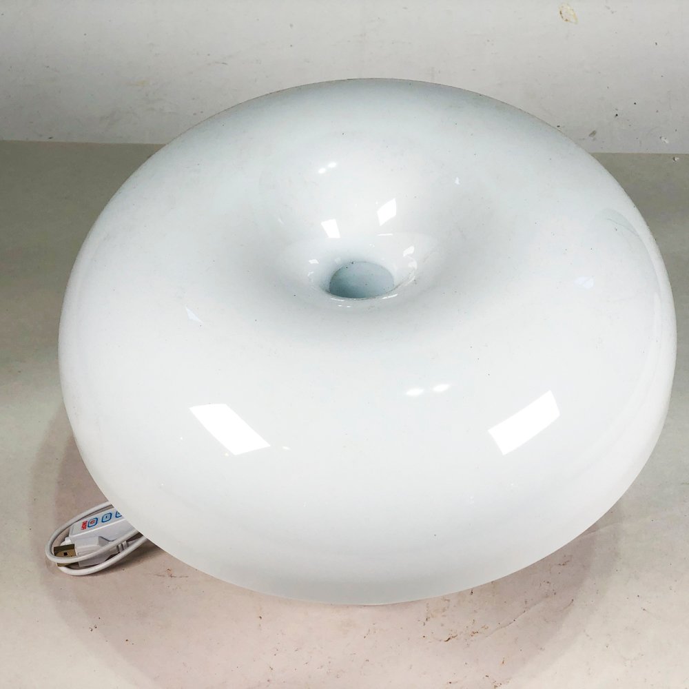 Lámpara de sobremesa en melamina color blanco con touch - imagen 2
