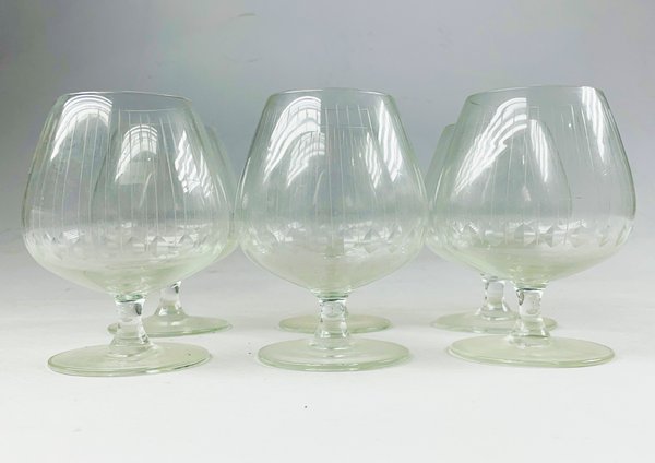 Copas de vino talladas para coñac - imagen 3