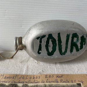 Cantimplora de Aluminio "Tourn" y Fotos de Ciclismo Antiguo - imagen 3