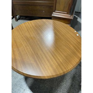 Mesa Circular de Madera con Pie Central y Tapa Suelta - imagen 2