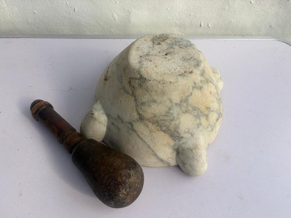 Mortero de Mármol con Majadero - imagen 1