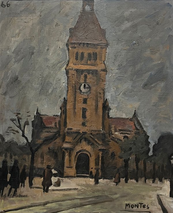 Lote siguiente: Pintura de Catedral por Jose Montes - Oleo sobre tela
