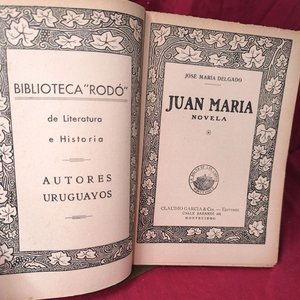 Libro "Juan María" de José María Delgado, Biblioteca "Rodó" - imagen 3