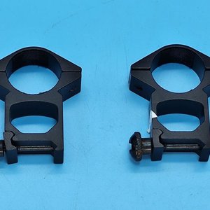 Par de Anillas/Montajes Negros para Mira de Arma, Nuevas - imagen 3