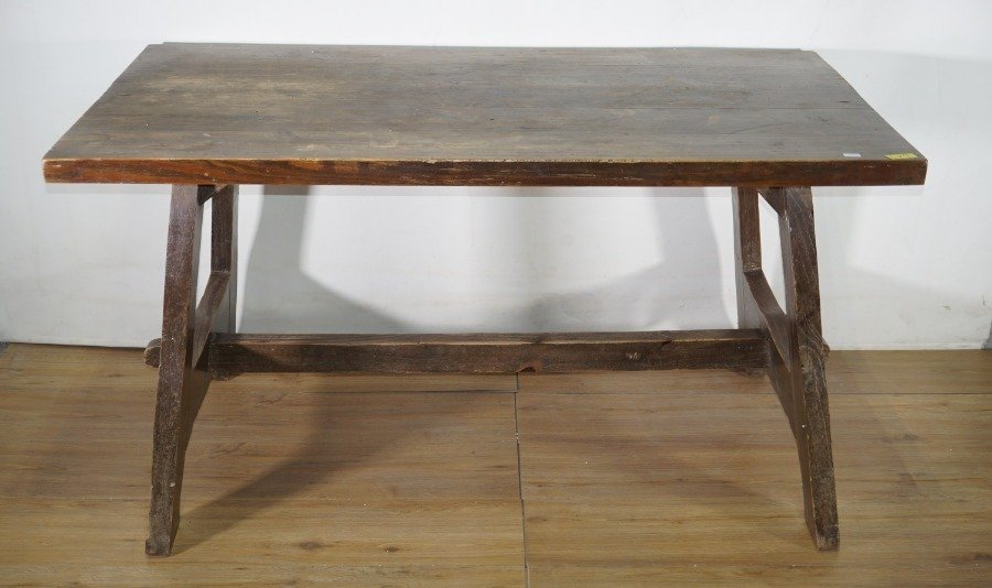 Mesa rústica en pino con clavijas - imagen 2