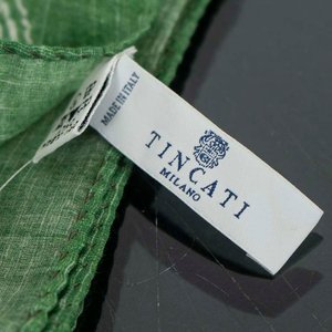 Pañuelo Italiano de Algodón y Seda Tincati Milano Verde - imagen 2