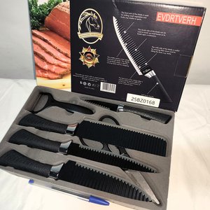 Juego de 6 Cuchillas Revestidas en Cerámica, Afilables, Nuevas en Caja - imagen 2