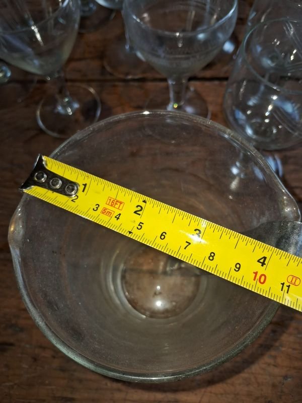 Lote de copas y hielera de vidrio en buen estado - imagen 2