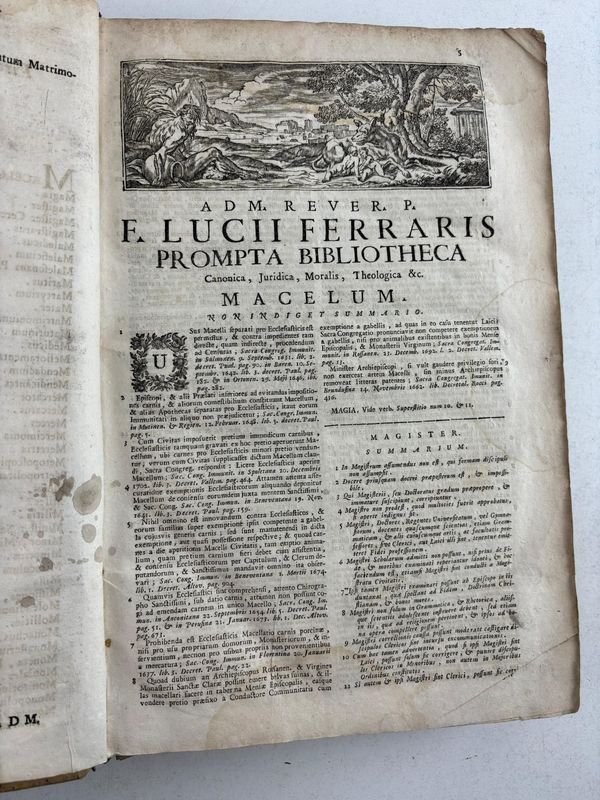 Biblioteca pronta de Lucio Ferraris, obra de derecho canónico y teología - imagen 4