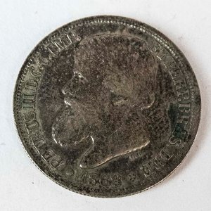 Moneda de Plata Brasileña 200 Reales de 1868 - imagen 1