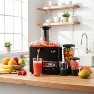 Multiprocesadora y Extractor de Jugos RAF 4 en 1, 700W, Nueva en Caja - imagen 2