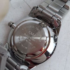 Reloj Pulsera Q&Q Plateado Cuadrante Azul Agujas Rojas - imagen 3