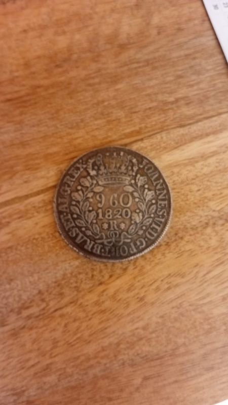 Moneda antigua portuguesa de 1820 - imagen 2