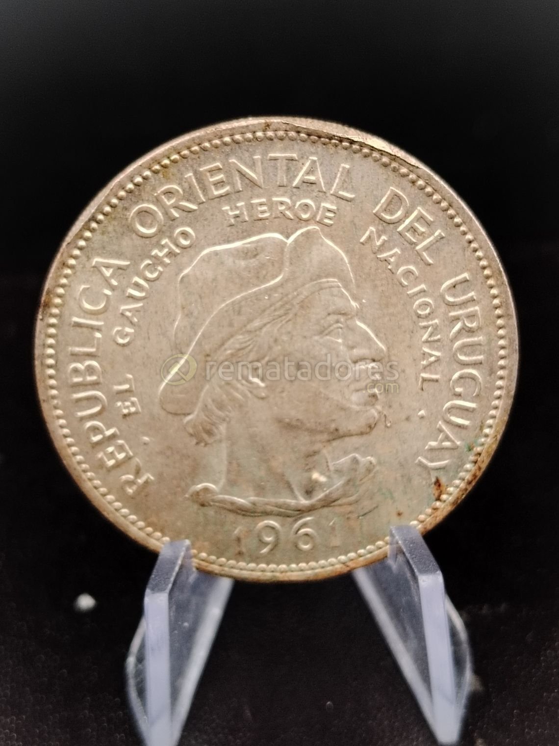 Moneda Conmemorativa "El Gaucho" República Oriental del Uruguay 1961
