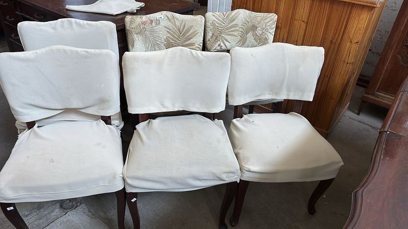 Sillas tapizadas de madera con forro: muebles para hogar - imagen 3