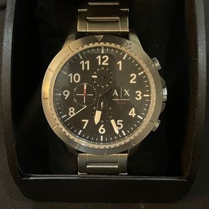 Reloj Armani Exchange AX1750 Cronógrafo Acero Inoxidable Caja Original - imagen 4