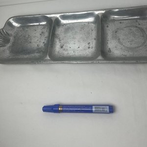 Copetinero de Peltre con 3 Compartimentos y Asas Decorativas - imagen 3