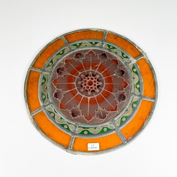 Vidrio vitraux redondo decorado para decorar - imagen 1