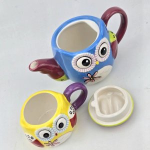Tetera y Taza de Diseño con Forma de Búho - imagen 4