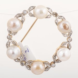 Lote anterior: Prendedor Circular Oro 18k con Perlas y Diamantes