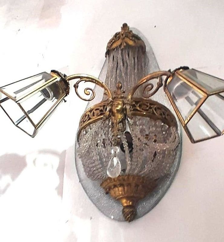 Antiguo Aplique de Pared con Diseño Imperio - imagen 6