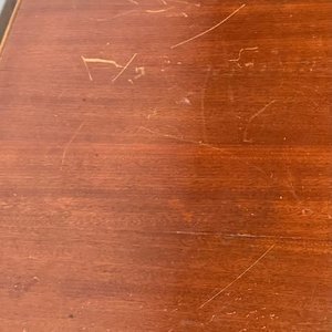 Mesa Auxiliar Vintage de Madera con Ruedas - imagen 3