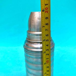 Antiguo Termo con tapa realizado en aluminio . Altura 20 cm - imagen 6