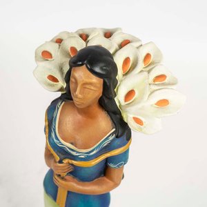 Figura Campesina de Cerámica con Cascadura - imagen 2