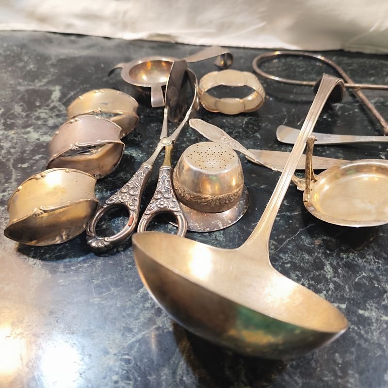 Gran lote de utensilios de cocina en metal - imagen 6