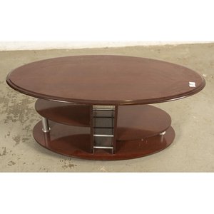 Mesa de Sala Oval Rodante en MDF Melamínico - imagen 2