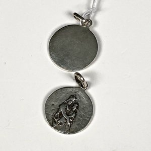 Dos Medallitas de Plata: San Jorge y Sagrado Corazón de Jesús - imagen 5