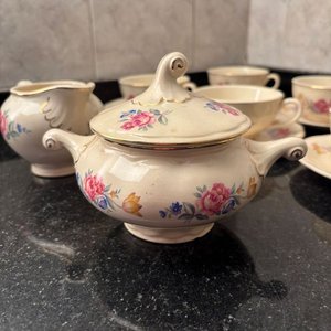 Juego de Té Versailles Porcelana con Flores - imagen 8