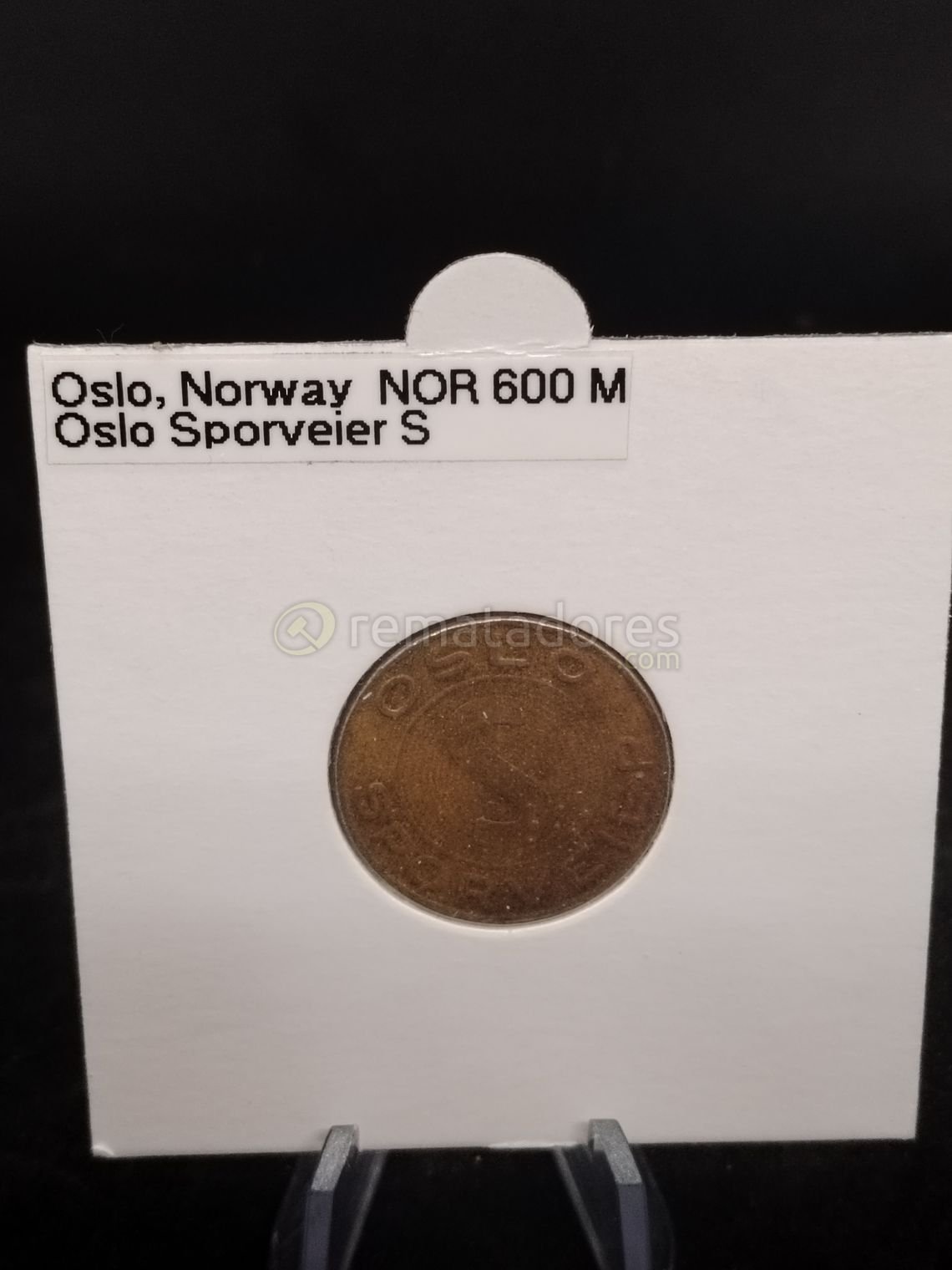 Moneda Oslo Noruega Sporveier 600 M