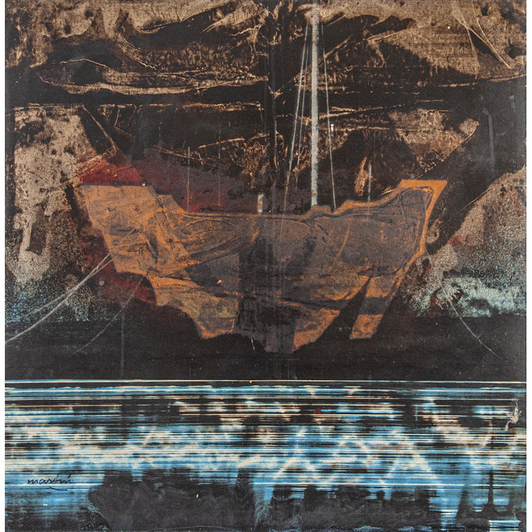 Lote siguiente: Vicente Martín. Barca. Acrílico sobre fibra, 72 x 72 cm. Firmado abajo izquierda