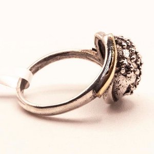 Anillo de Plata y Oro con Piedras - imagen 2
