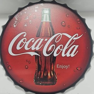 Cartel Decorativo Chapa Coca-Cola "Enjoy!" - imagen 2