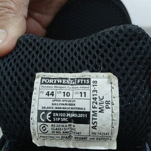 Zapatos de Trabajo Portwest con Puntera de Acero - Talle EU 44 / US 11 - imagen 3