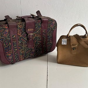 Set de 2 Valijas de Cuero Sintético Estampadas y Lisas - imagen 2