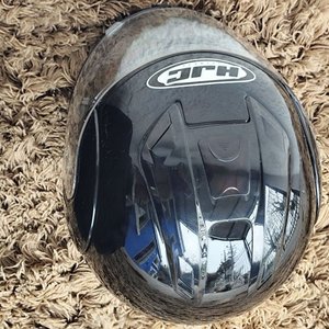Casco Integral HJC Negro Aprobado DOT con Visera y Bolso Hardline - imagen 5
