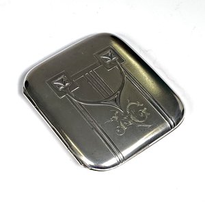 Estuche Art Nouveau con Cigarrera y Fosforera de Metal WMF - imagen 5