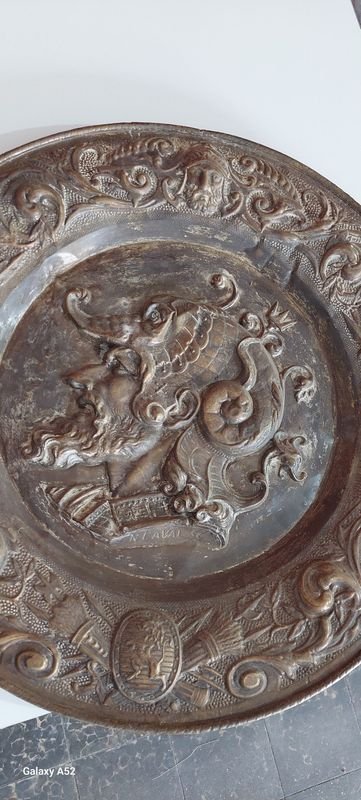 Plato de cobre decorativo - imagen 3