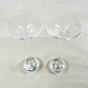 Par de Portavelas Hialinos de Cristal, 28 cm - imagen 2